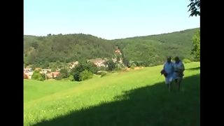 Dazzling young maiden Christy with great natural tits flirts and gets licked