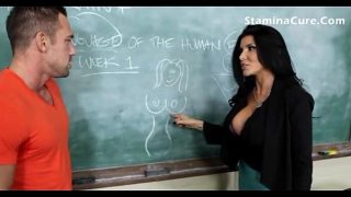 hot big tits teacher fucking her student in the class