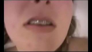 Hot teen with braces fucks anal and gets creampie