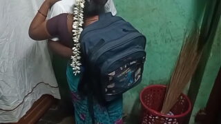 Indian Dehati Aunt With Her Nephew Standing Style Fucked Pussy