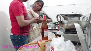 Indian Dehati Guy Fucked Milf Stepmom Pussy In The Kitchen