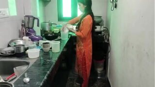 Indian Tamil Hot Wife Having Hardcore Sex With Husband In Kitchen