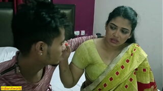 Indian Telugu hot boyfriend fucked sexy girlfriend at her room