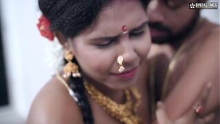 Indian Telugu woman fucking pussy by her big cock lover cum inside